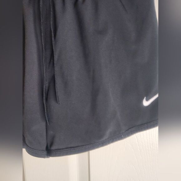 Nike S Black  Dri Fit Just Do It Lining Logo Athletic Drawstring Women’s Shorts - Picture 3 of 10